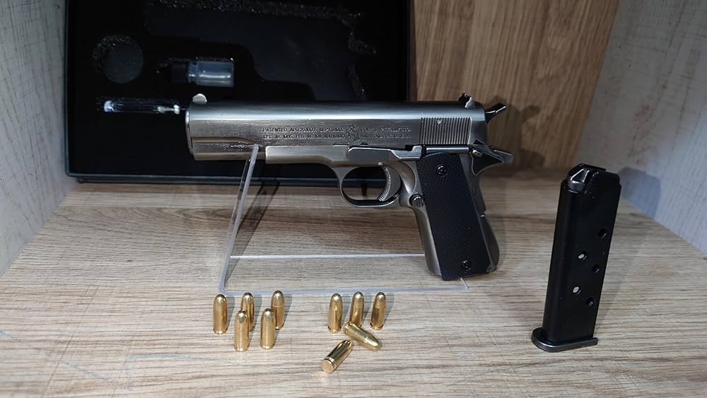 ミニチュアガバメント Amazon.co.jp: 1/3スケール 金属製 ミニチュア ガバメント m1911